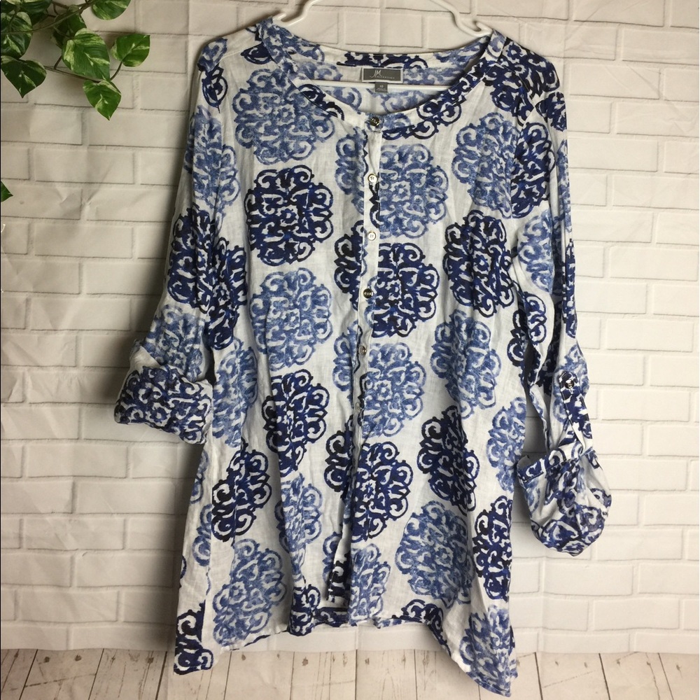 JM collection linen top size 10